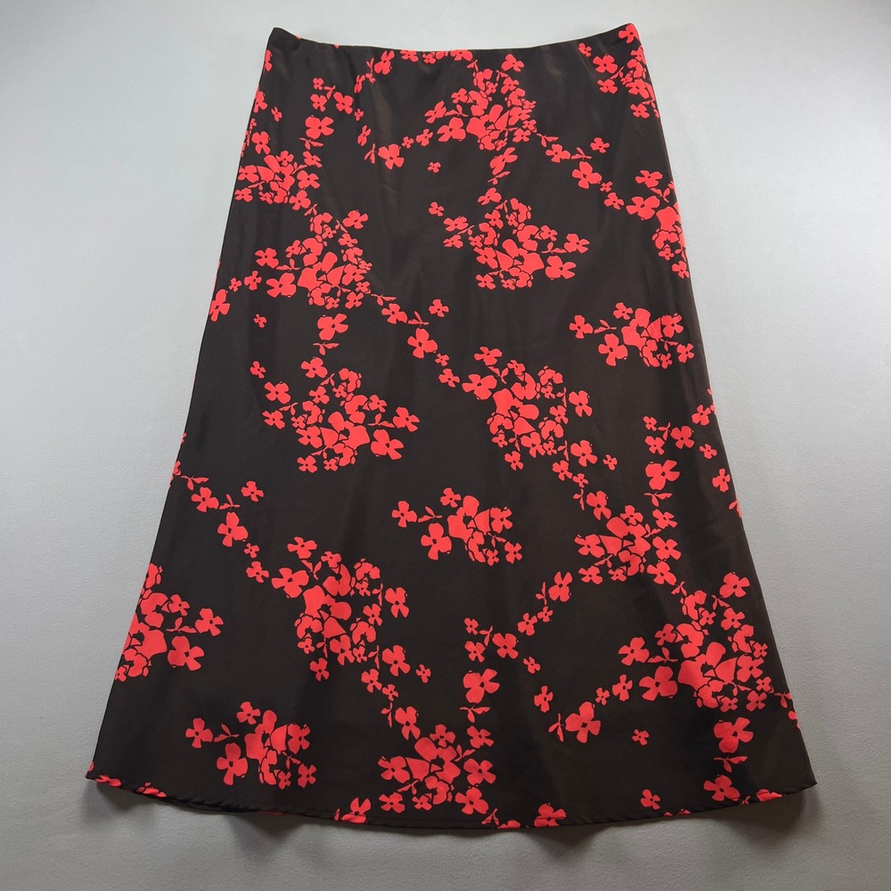 Cato Maxi Skirt Womens Large Multicolor Floral Bohemian Resort Wear Pull On